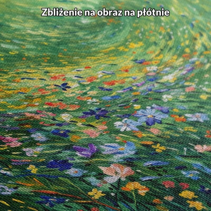 Obraz na płótnie do salonu kwitnąca łąka