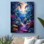 Obraz tropikalny las do salonu impresjonizm Obraz tropikalny las do salonu impresjonizm