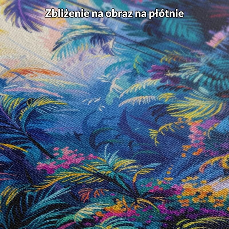 Obraz tropikalny las do salonu impresjonizm