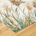 beżowy zielony brązowy realistyczny plakat na ścianę do sypialni Plakat do salonu delikatne trawy na wietrze