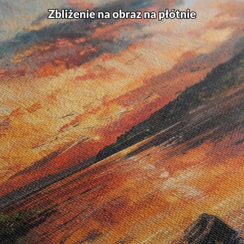 Obraz na płótnie do salonu zachód słońca nad jeziorem