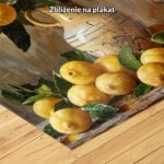 żółty zielony brązowy realistyczny obraz na ścianę do kuchni i jadalni