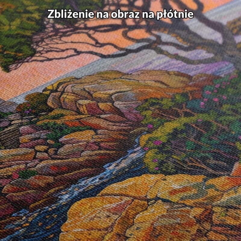 Obraz latarnia morska z ogrodem do salonu