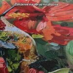 Obraz koliber kwiaty hibiskusa do salonu