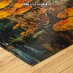 zb3-1893-9n zielony żółty pomarańczowy realistyczny obraz na ścianę do sypialni