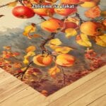 pomarańczowy żółty czerwony realistyczny obraz na ścianę do salonu