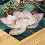 zb3-1915-9n zielony różowy czerwony realistyczny obraz na ścianę