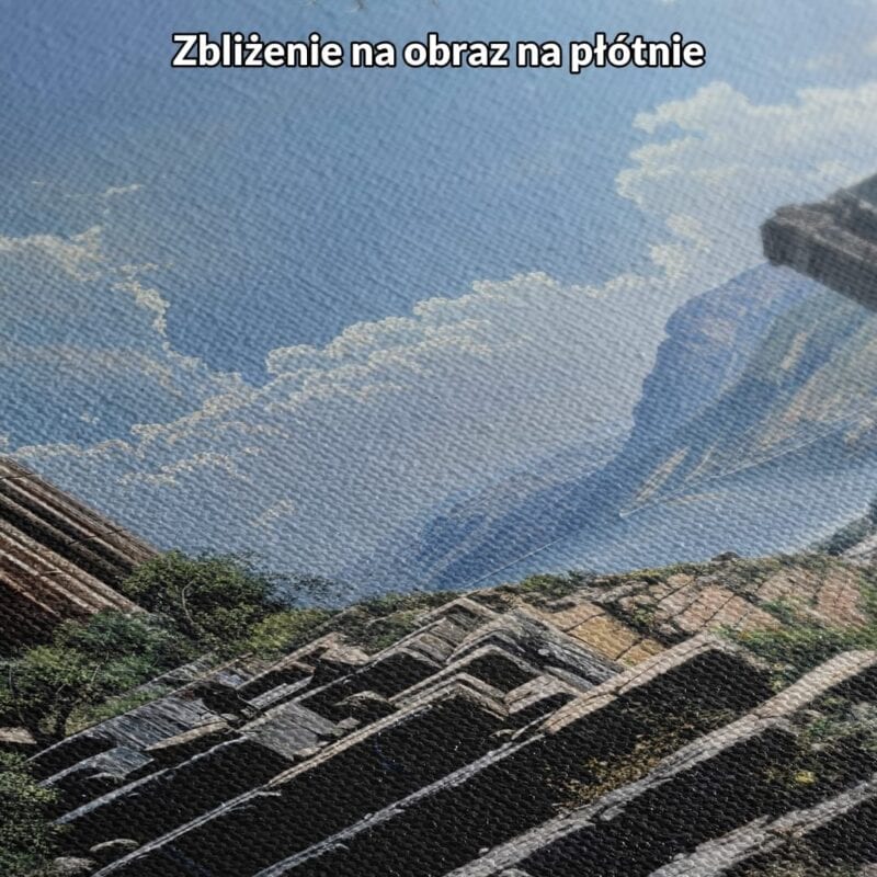 Obraz na płótnie do salonu starożytne ruiny w górach
