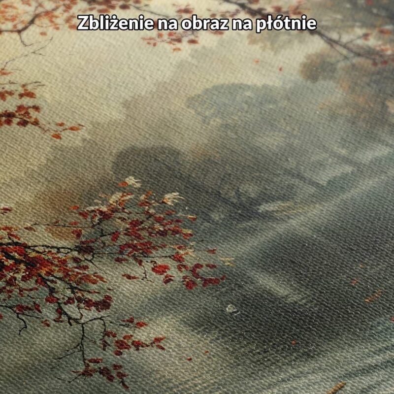 Obraz na płótnie do salonu jesienne jezioro kaczka