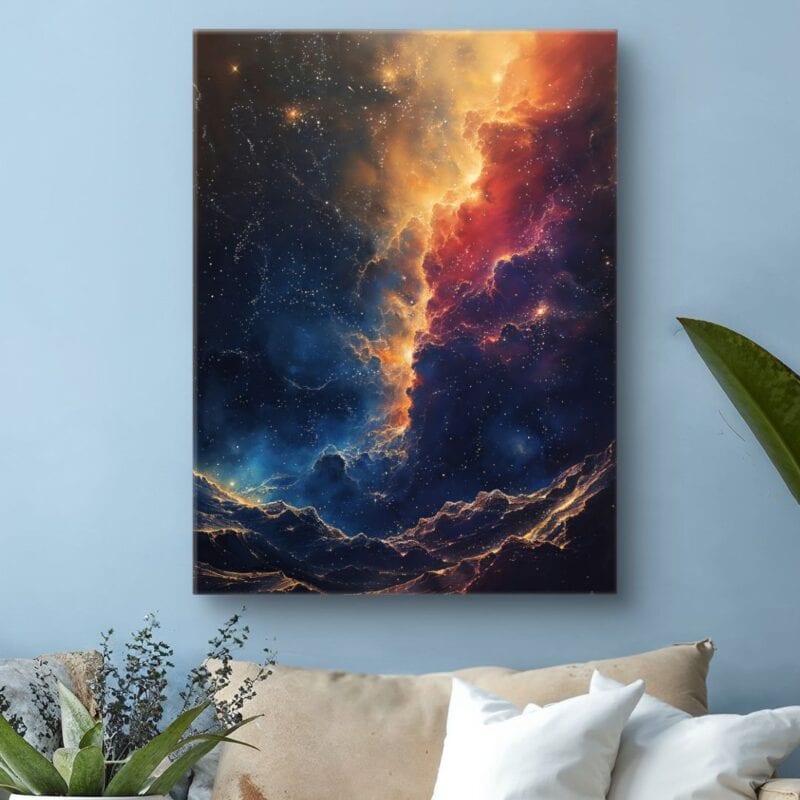 Obraz do salonu gwiazdy nebulosa fantasy art