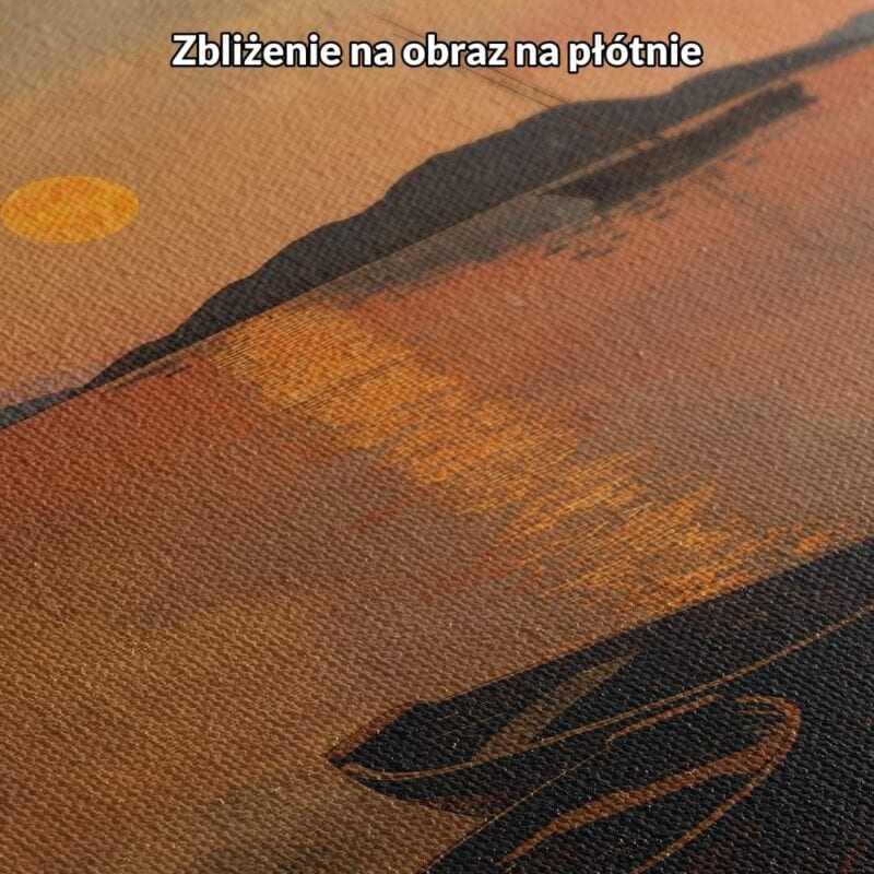 Obraz na płótnie do salonu łodzie zachód słońca