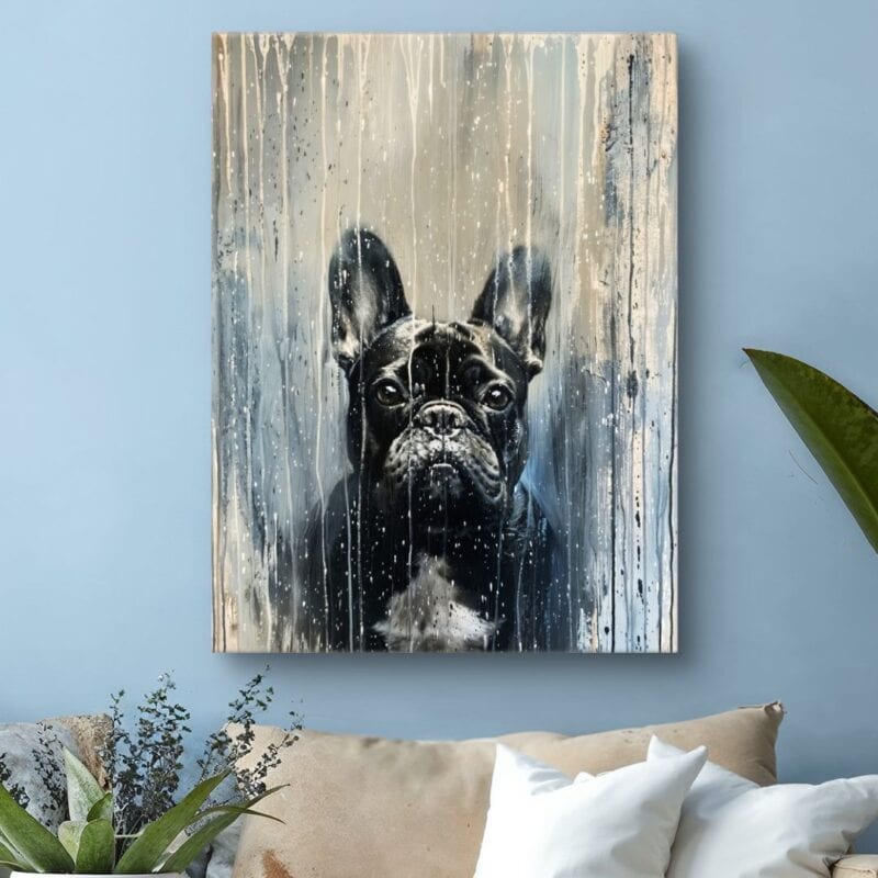 Obraz na płótnie do salonu buldog francuski