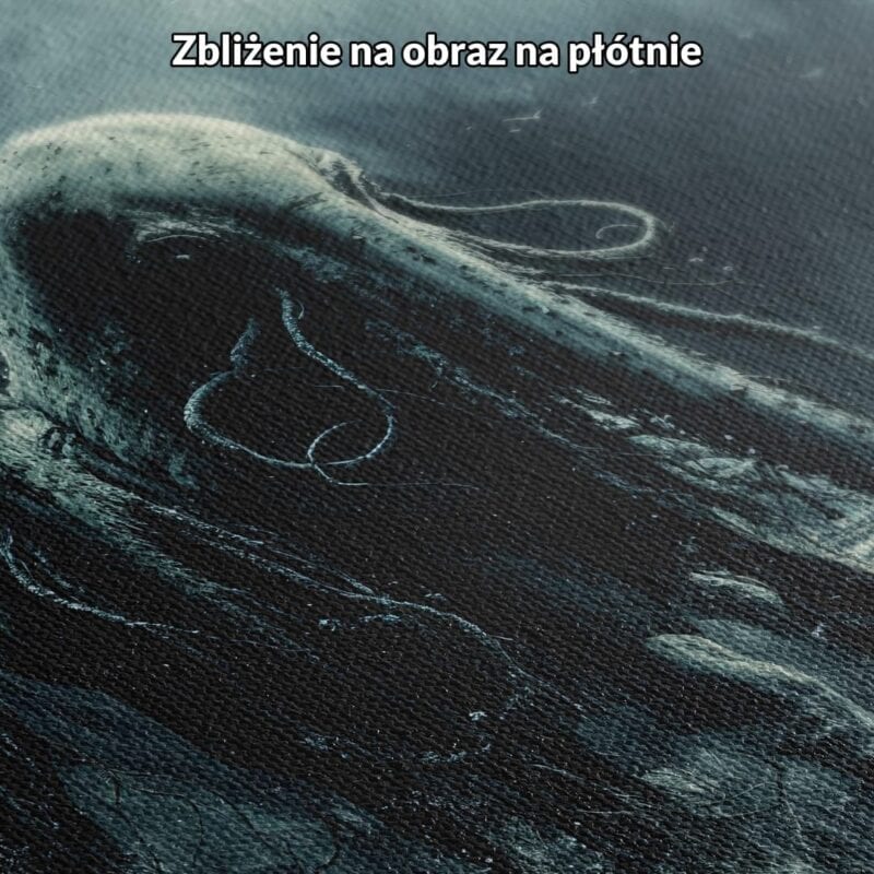 Obraz mityczne stworzenia w ciemnej wodzie do salonu