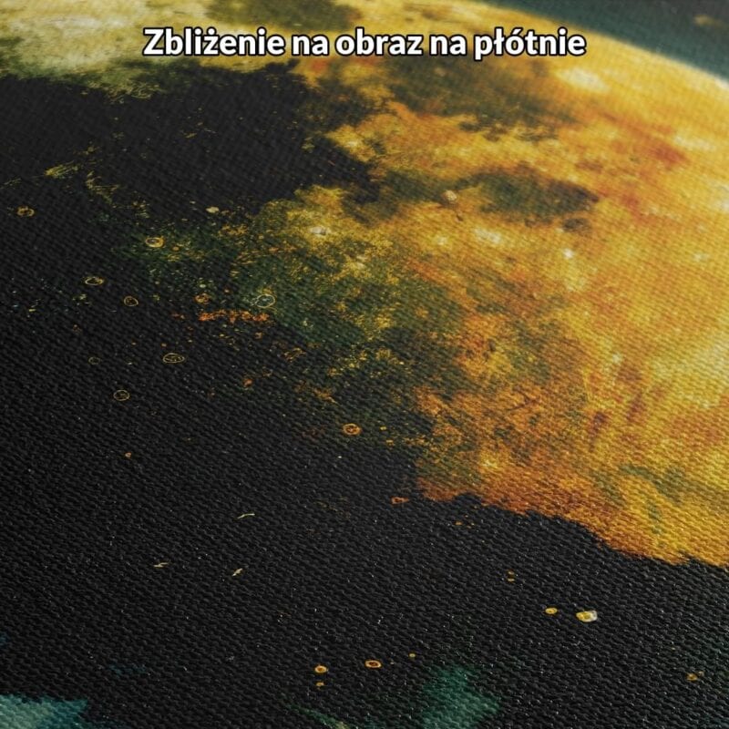 Obraz księżyc w apokaliptycznym krajobrazie