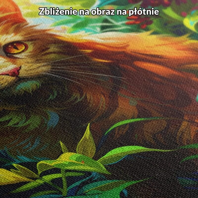 zielony pomarańczowy czerwony realistyczny plakat na ścianę do sypialni