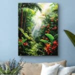 Plakat dżungla tropikalna do salonu