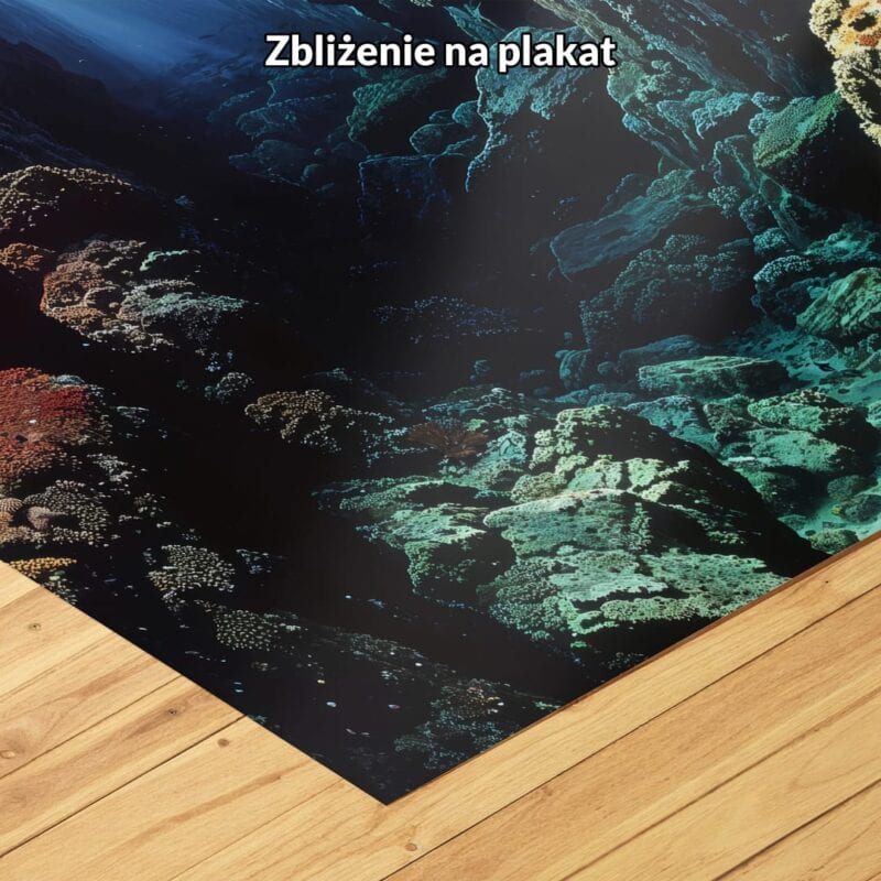 Plakat podwodny świat krajobraz do salonu