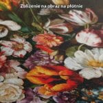 Obraz martwa natura z kwiatami do salonu