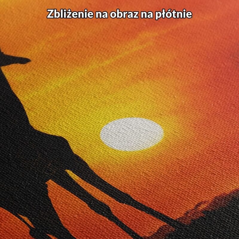 pomarańczowy czarny żółty realistyczny plakat na ścianę do sypialni