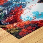 czerwony zielony niebieski realistyczny obraz na ścianę do sypialni