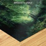 zb3-446-9n zielony żółty czarny częściowo abstrakcyjny obraz na ścianę do sypialni