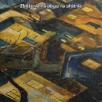 Obraz nocne miasto wzniesienie architektura do salonu