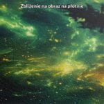 zielony żółty czarny częściowo abstrakcyjny plakat na ścianę do sypialni