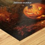 zb3-488-9n pomarańczowy czarny brązowy częściowo abstrakcyjny obraz na ścianę do pokoju młodzieżowego