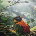 zb3-526-5nk zielony pomarańczowy brązowy realistyczny plakat na ścianę do biura i pracy