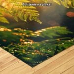 Plakat natura rośliny do salonu zielone liście