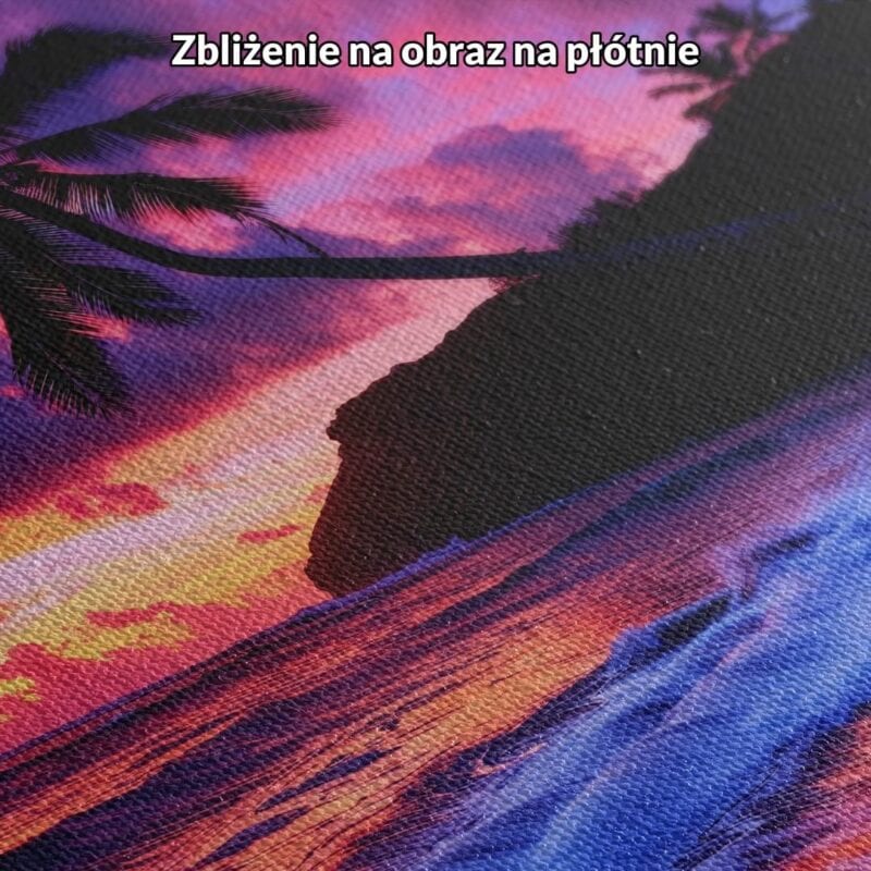 fioletowy różowy niebieski realistyczny plakat na ścianę do sypialni