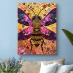 Obraz do salonu natura owady pszczoła pop art Obraz do salonu natura owady pszczoła pop art