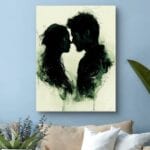 Plakat portret zakochanej pary do salonu impresjonizm Plakat portret zakochanej pary do salonu impresjonizm