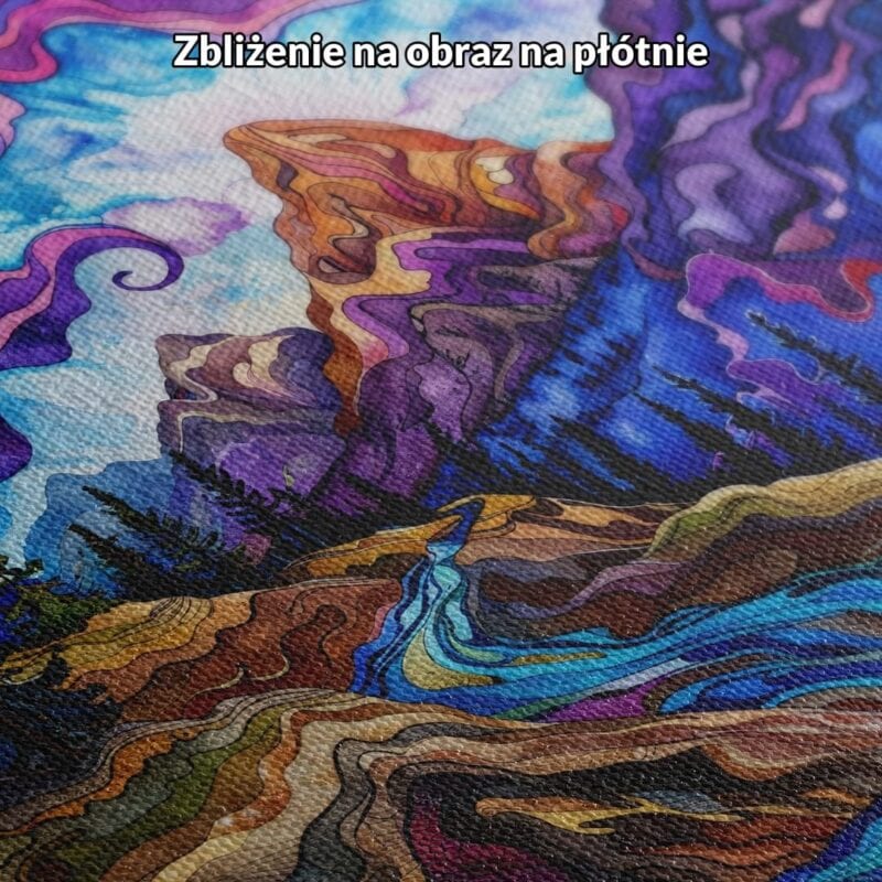 Obraz abstrakcja krajobrazy pejzaże i widoki góry