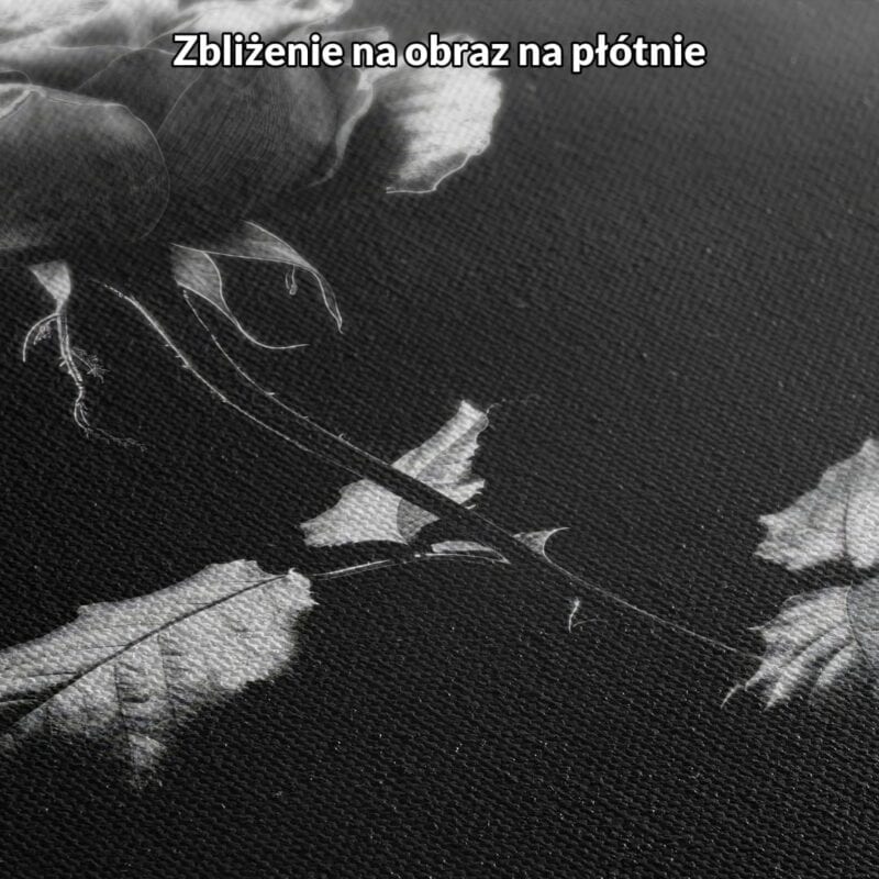 czarno-biały realistyczny plakat na ścianę do salonu