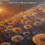 zc5-116-5nk pomarańczowy brązowy biały realistyczny plakat na ścianę do sypialni