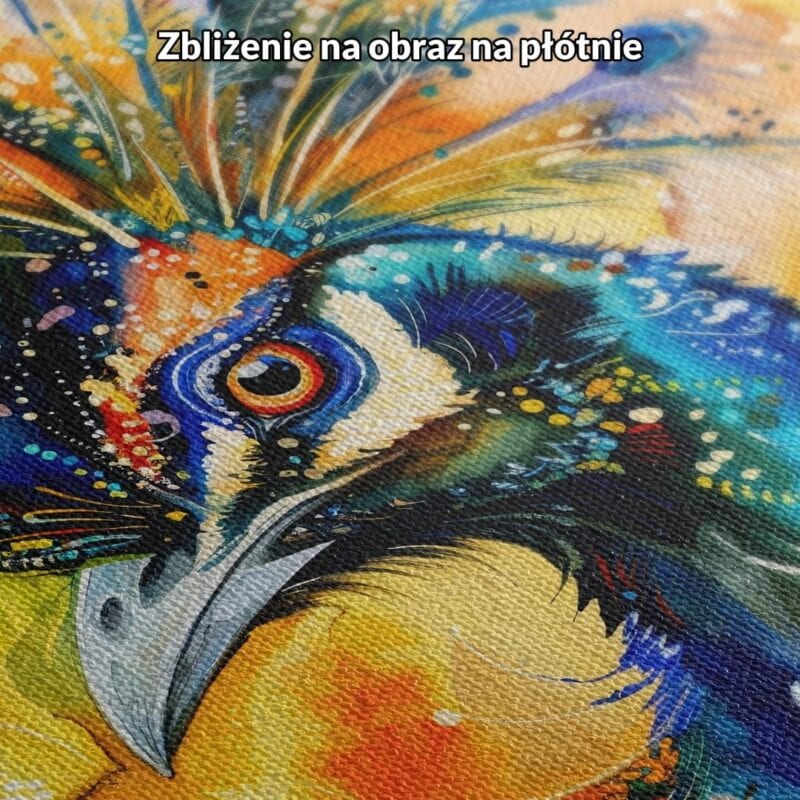 Obraz na płótnie do salonu paw nowoczesny