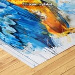 Plakat do salonu papuga abstrakcja