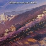 zc5-234-5nk niebieski różowy biały realistyczny plakat na ścianę do biura i pracy