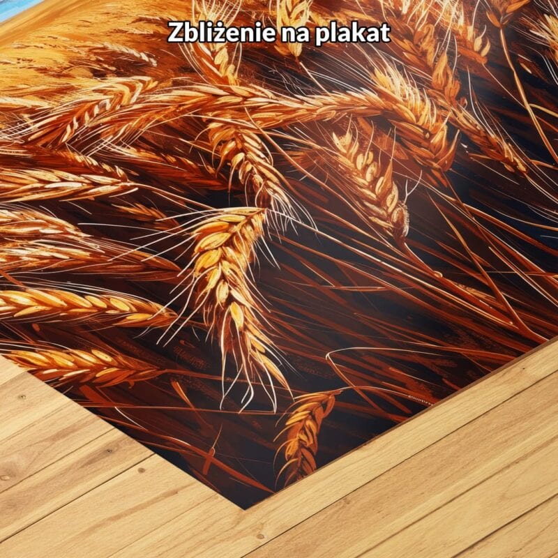 niebieski biały realistyczny obraz na ścianę do kuchni i jadalni