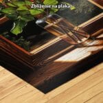 żółty czerwony zielony realistyczny obraz na ścianę do sypialni
