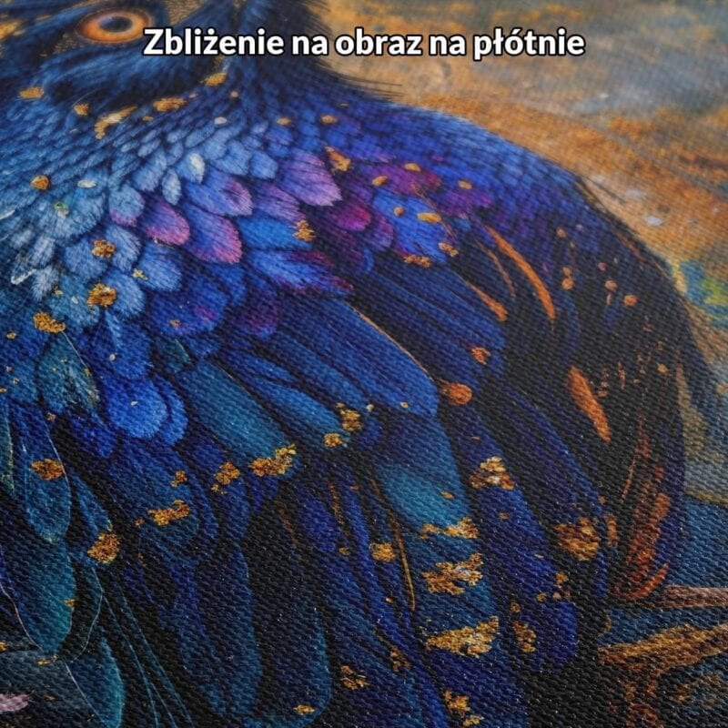 Obraz do salonu majestatyczny niebieski ptak