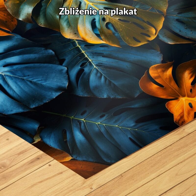 Plakat natura rośliny monstera do salonu