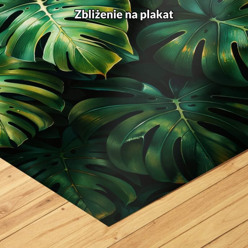Plakat rośliny i flora liście tropikalne nowoczesny