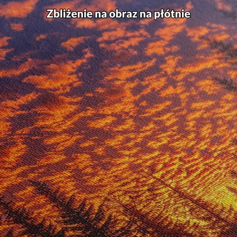 pomarańczowy niebieski czarny realistyczny plakat na ścianę do sypialni