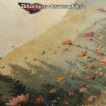 Obraz na płótnie do salonu kwiecista łąka z motylami