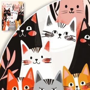 Plakat Grupa Uroczych Kotów