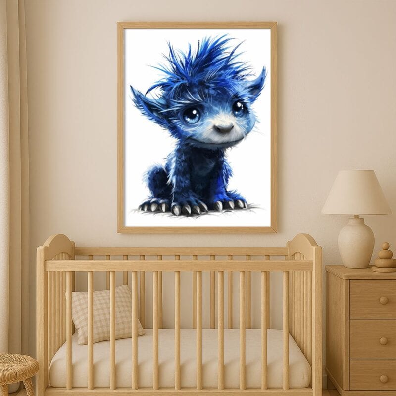 Plakat stworzenie bajkowe do pokoju dziecięcego