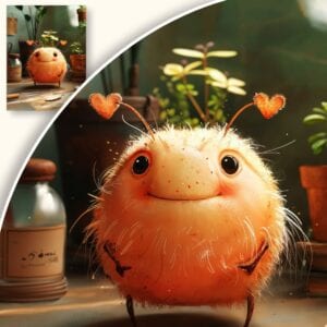 Plakat Puszysty Owad