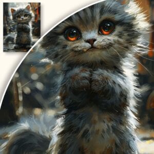 Plakat Urocze Kociątko